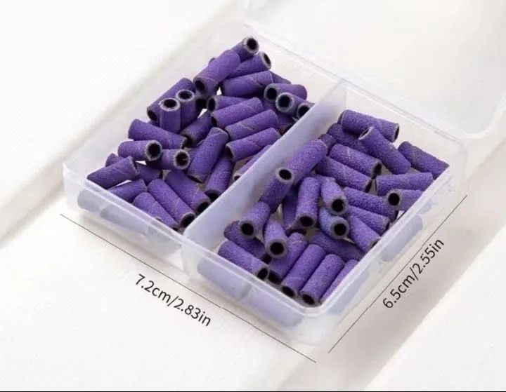 Kit com 60 refil de brocas para unhas em gel + mandril 3mm. - Foto 4