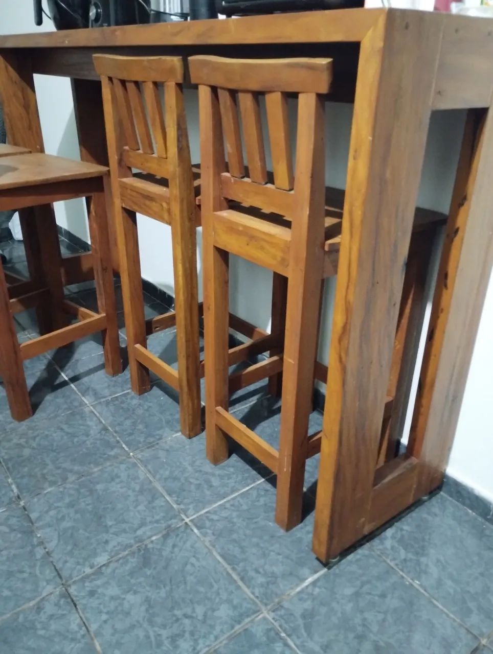 Mesa estilo Bancada Gourmet com Cadeiras.  - Foto 3