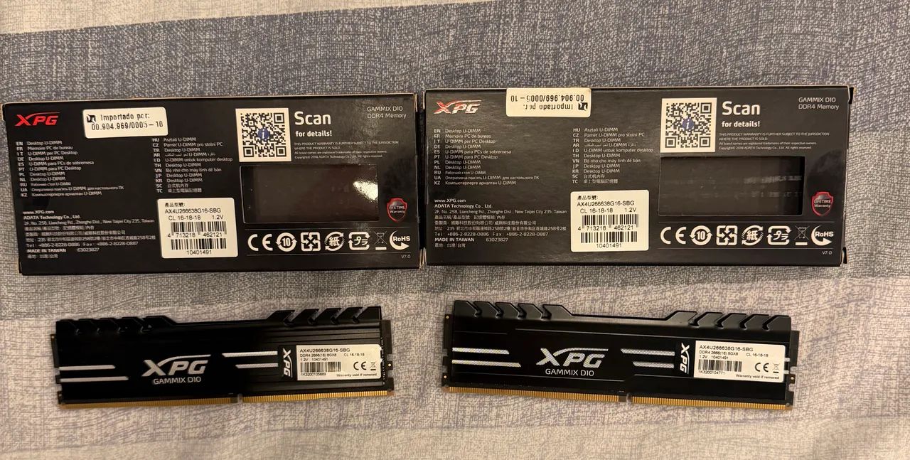 Memórias RAM xpg  2x8 2666mhz - Foto 2