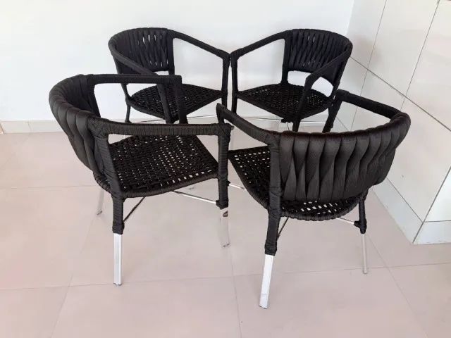 CONJUNTO DE CADEIRAS HAVAI COM TRICO NO ENCOSTO