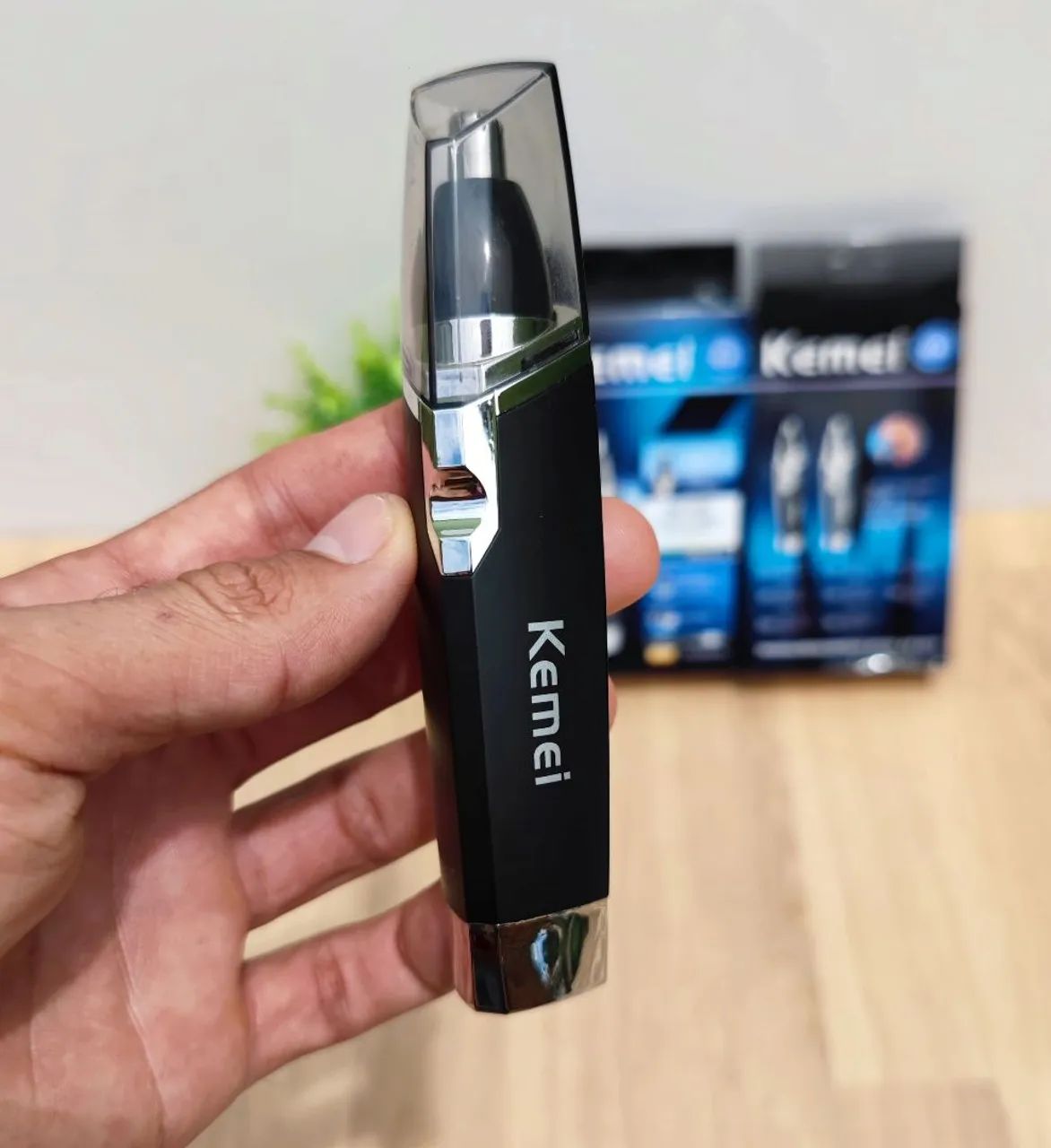 Removedor Aparador de Pelos Nariz Orelha Cortador Kemei - Foto 2