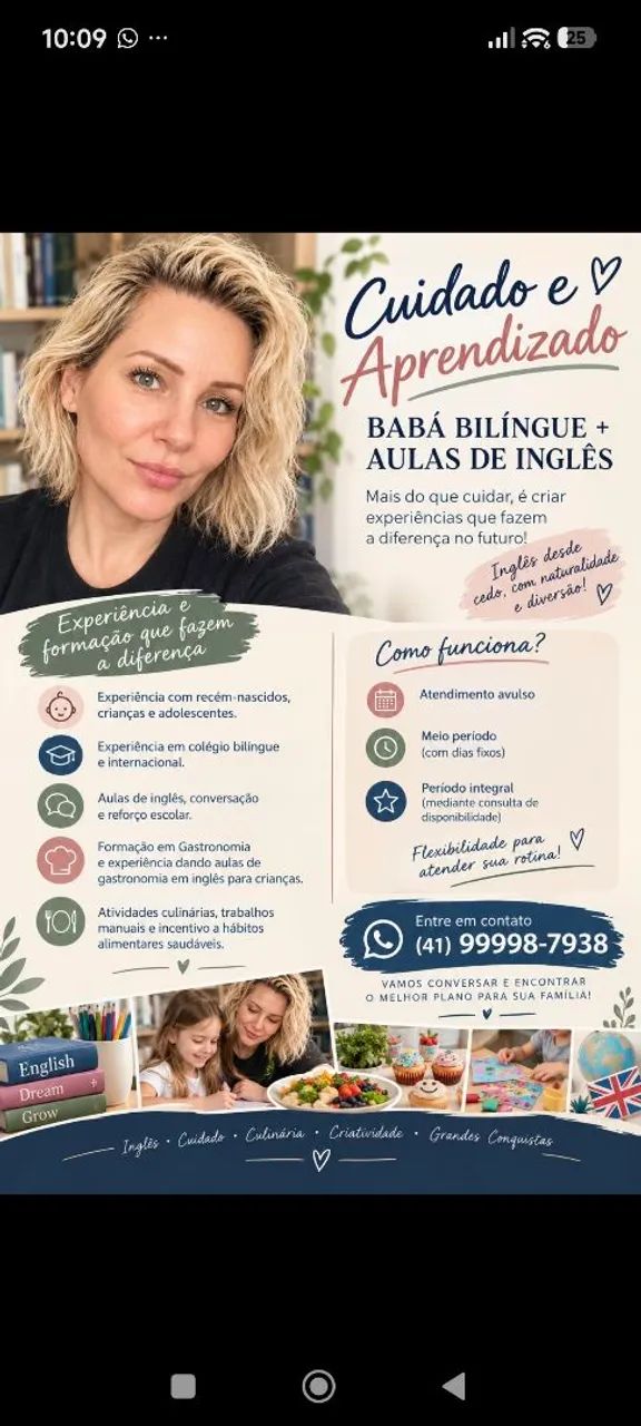 Babá/Cuidadora Bilíngue 