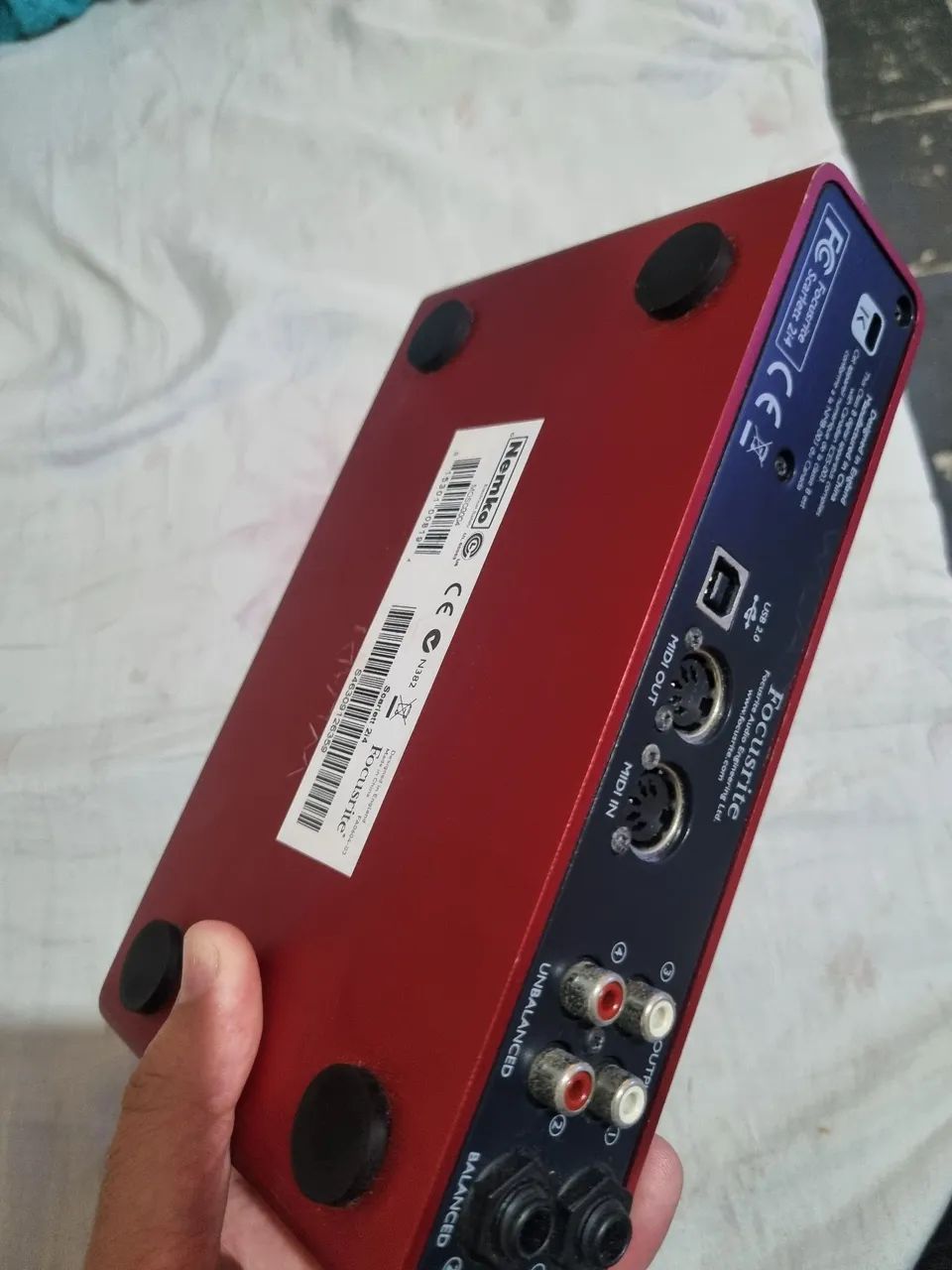 Placa de audio Focusrite Scarlett bem conservada  - Foto 3