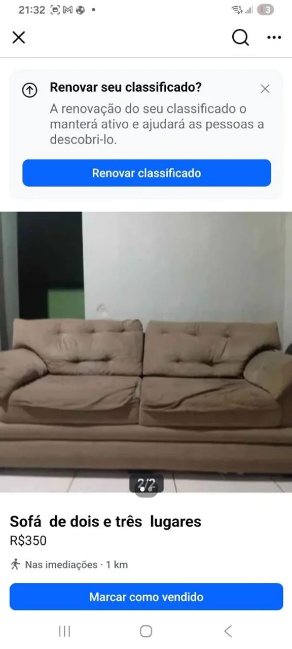 Vendo sofá  dois e três  lugares  no pretinho.