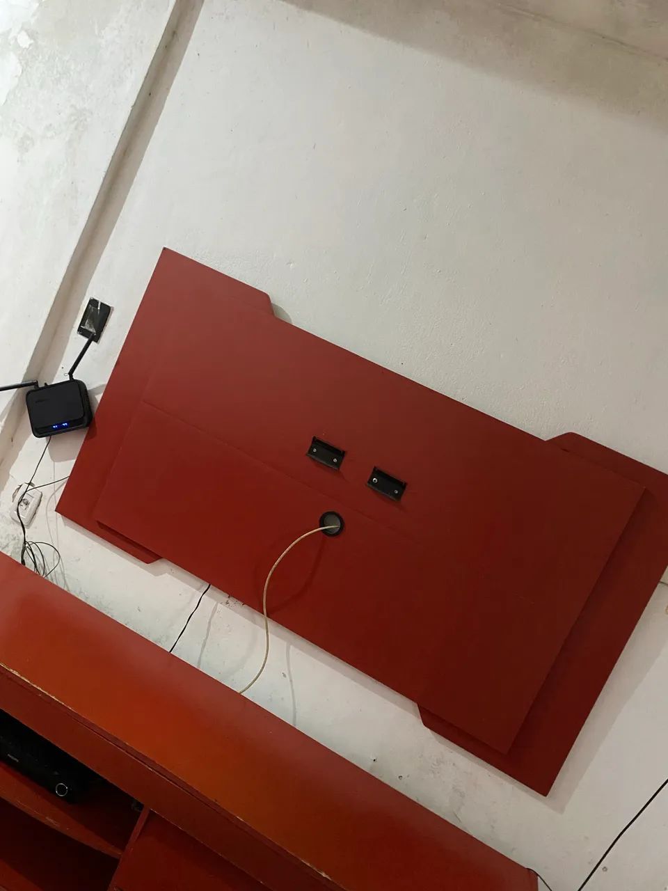 Painel vermelho
