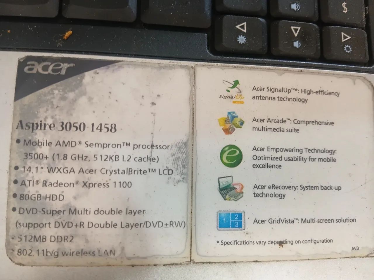 Notebook Acer aspire 3050....zr3 - Foto 3