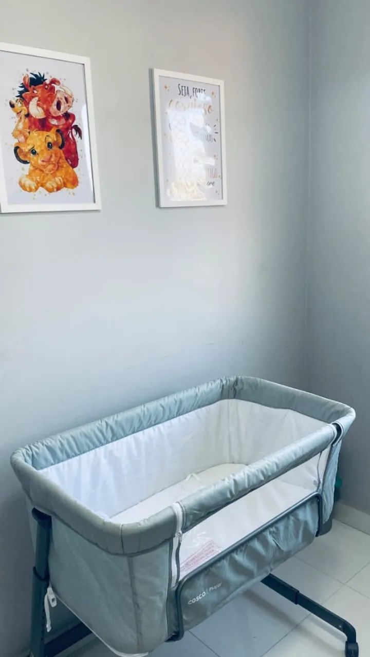 Berço Cosco CoBed Pluggy Cinza - Foto 2