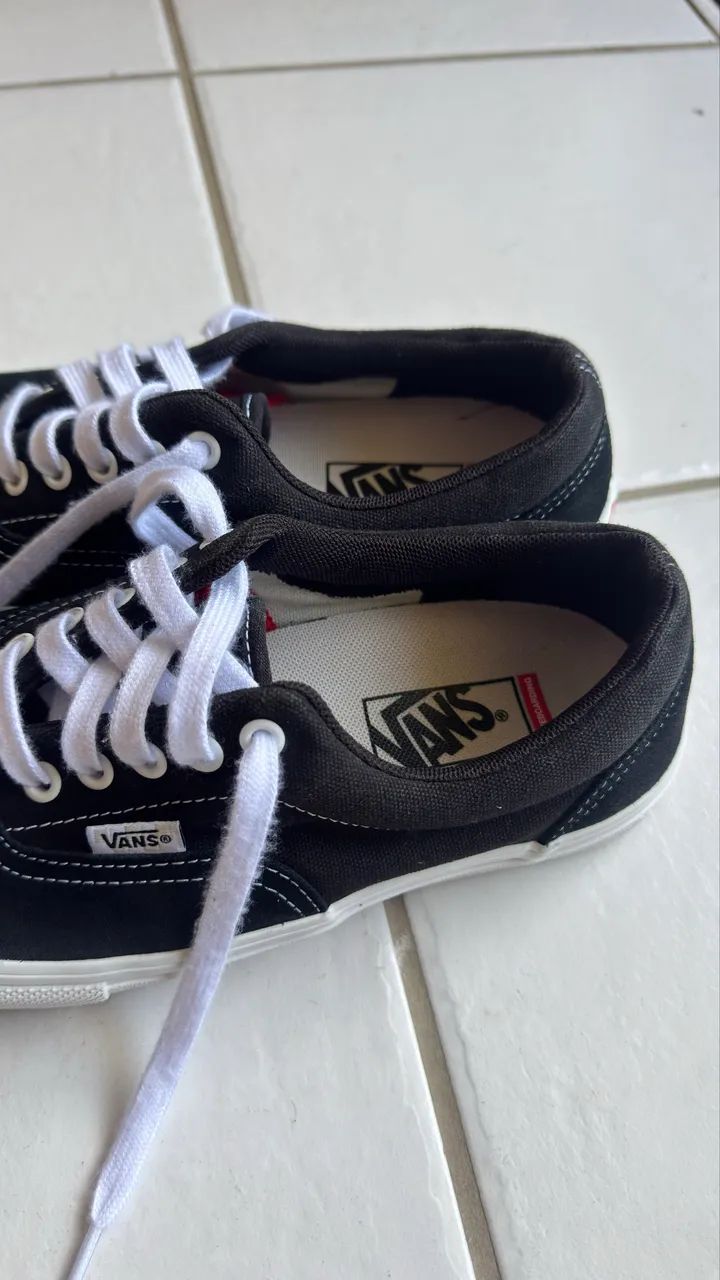 Tênis Vans Skate Era Black White - Foto 3