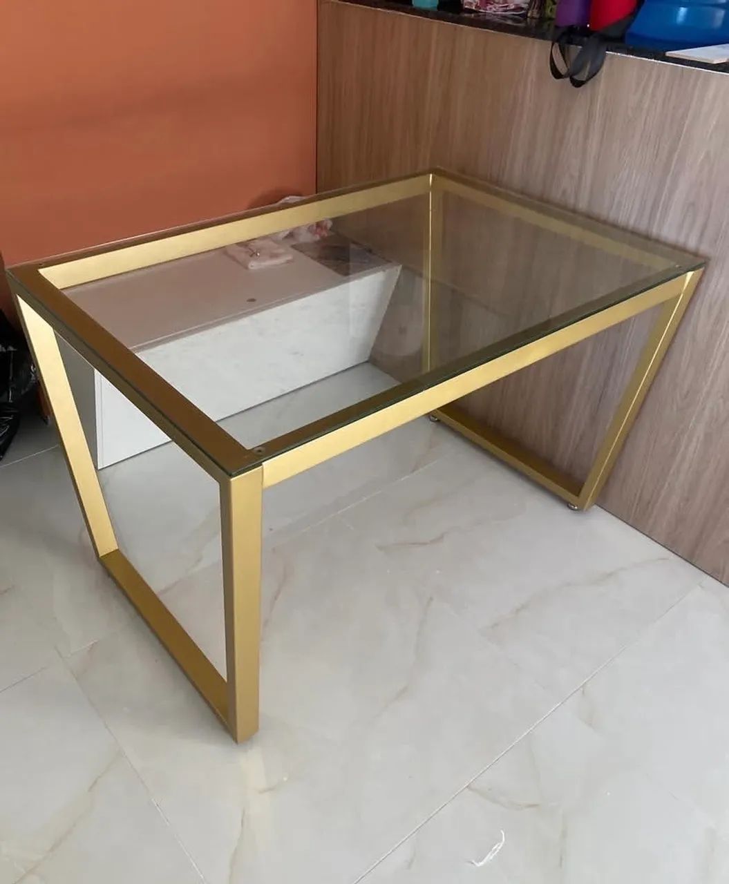 base de mesa de vidro 