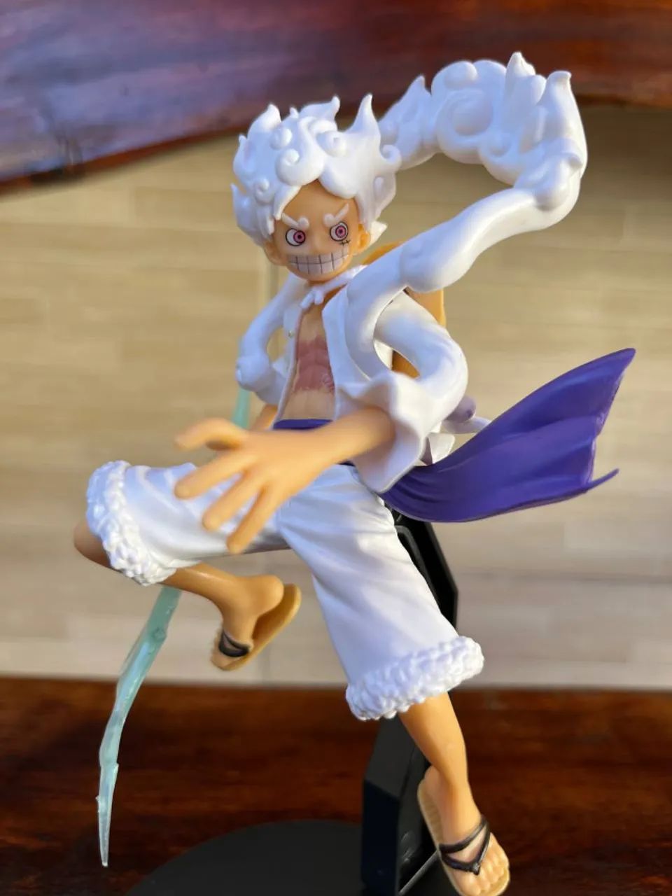 Action Figure One Piece - Luffy Gear 5 18cm Base Aérea - Foto 4