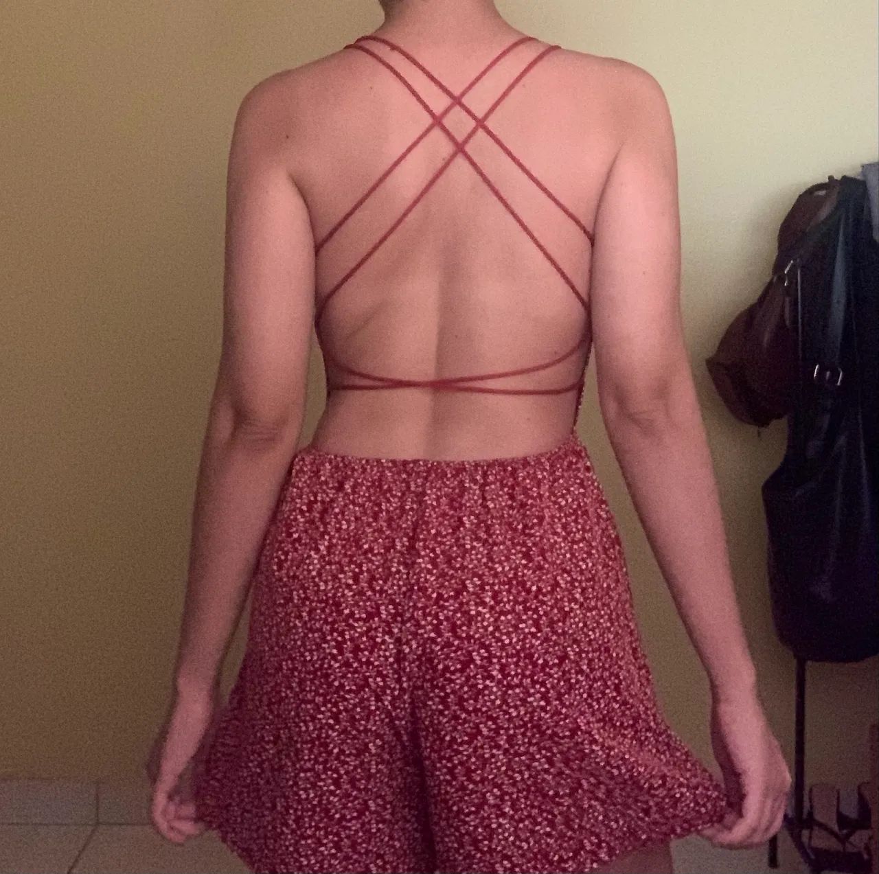 macaquinho florido criss cross 2yk