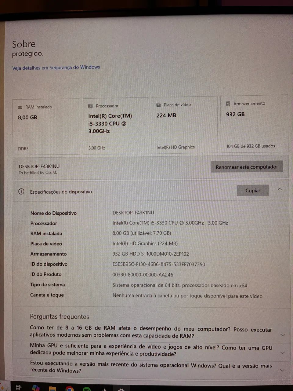 Vendo gabinete/ou peças separadas 