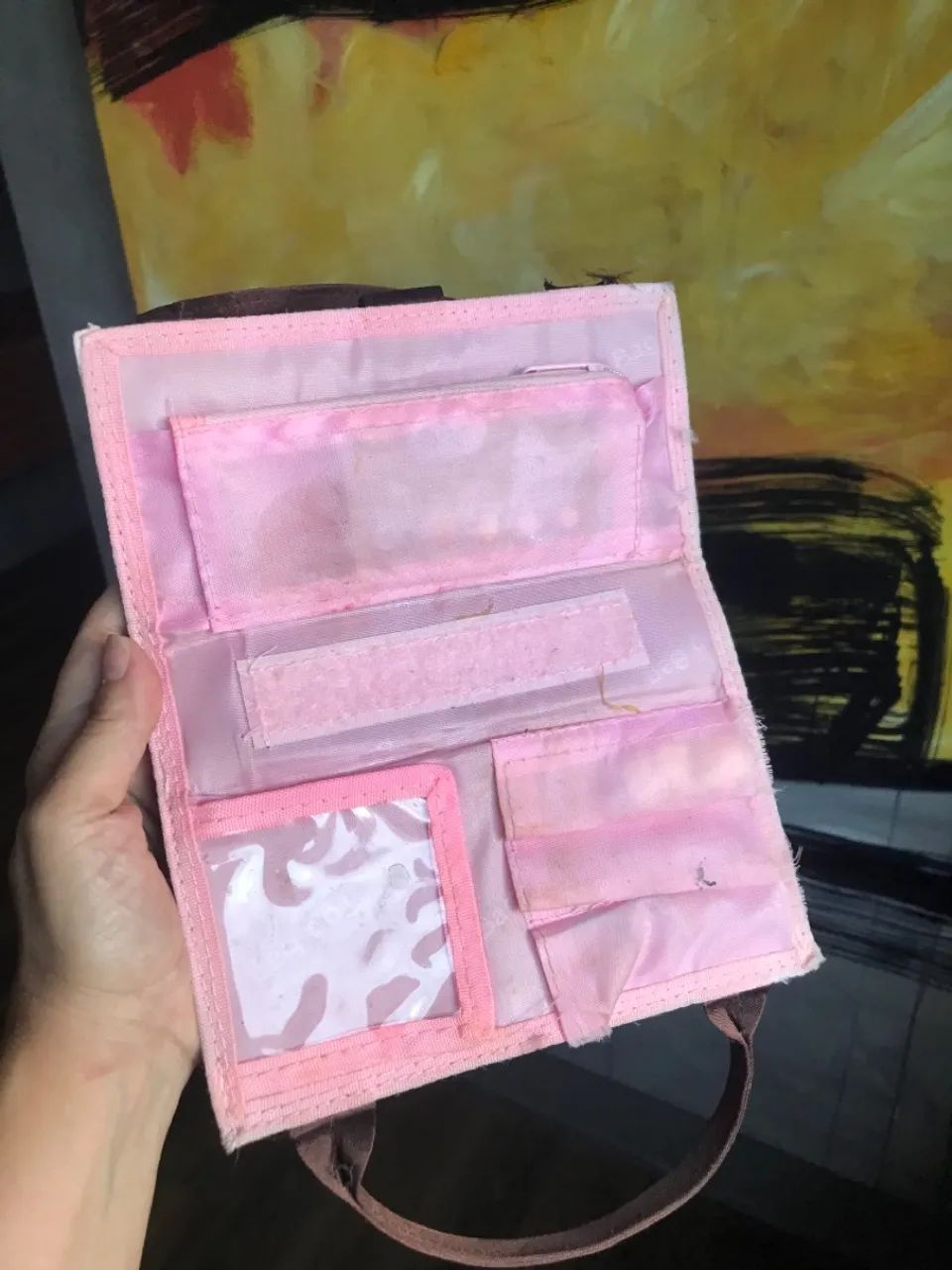 Mini Necessaire de Bolsa Rosa - Foto 2