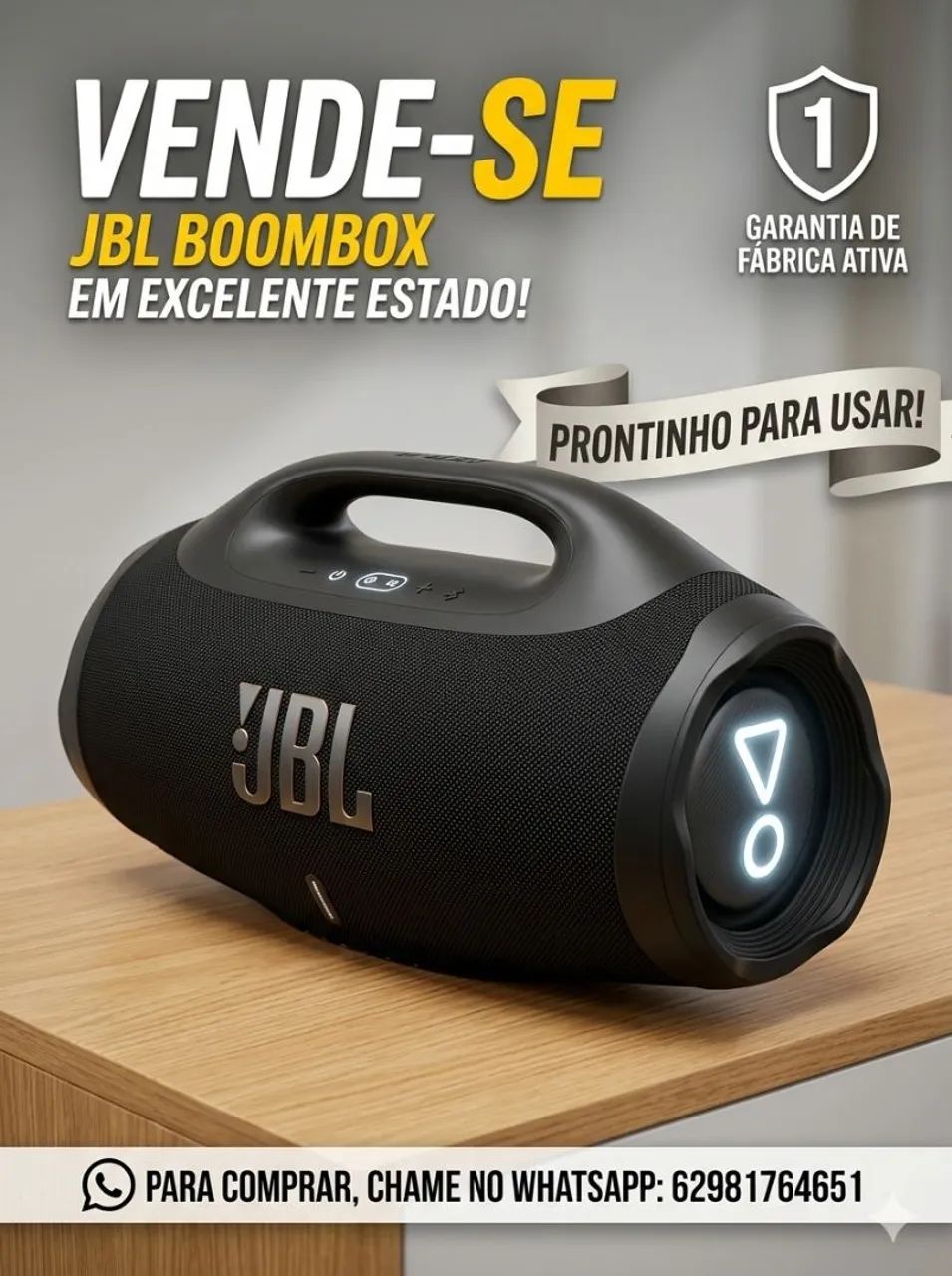 Bombox em estado bem conservado.