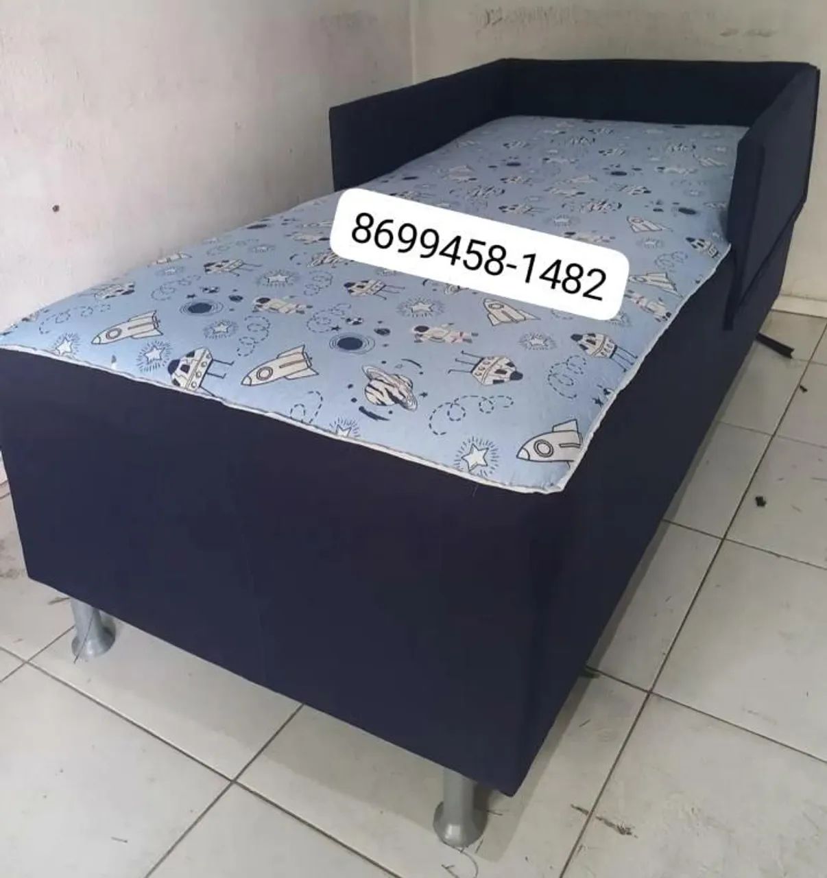 Cama com cabeceira e proteção lateral - Foto 3