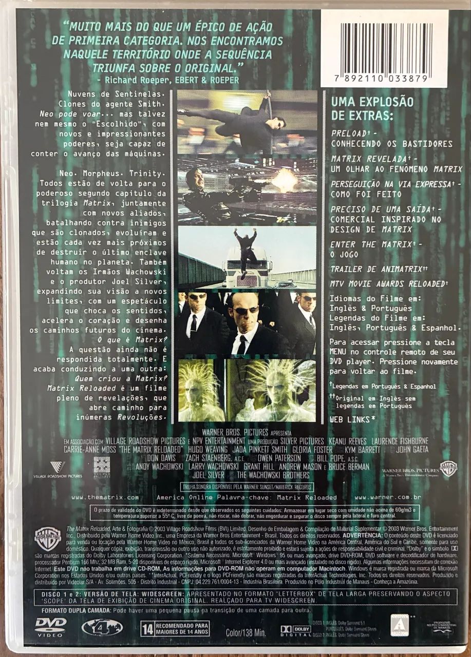 DVD - Matrix Reloaded - Foto 4