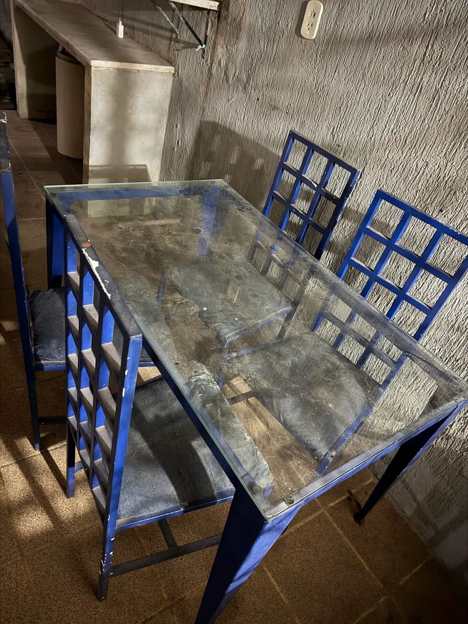 MESA DE VIDRO COM TAMPO DE VIDRO - Foto 2