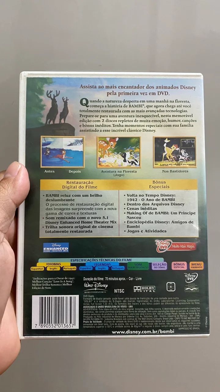 DVD duplo Bambi - Foto 3