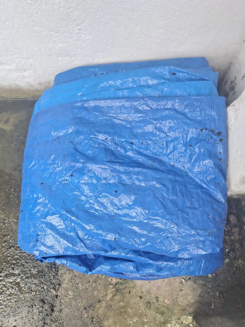 Lona Plástica Azul 200 micras 7 Mts por 8 Mts impermeável 