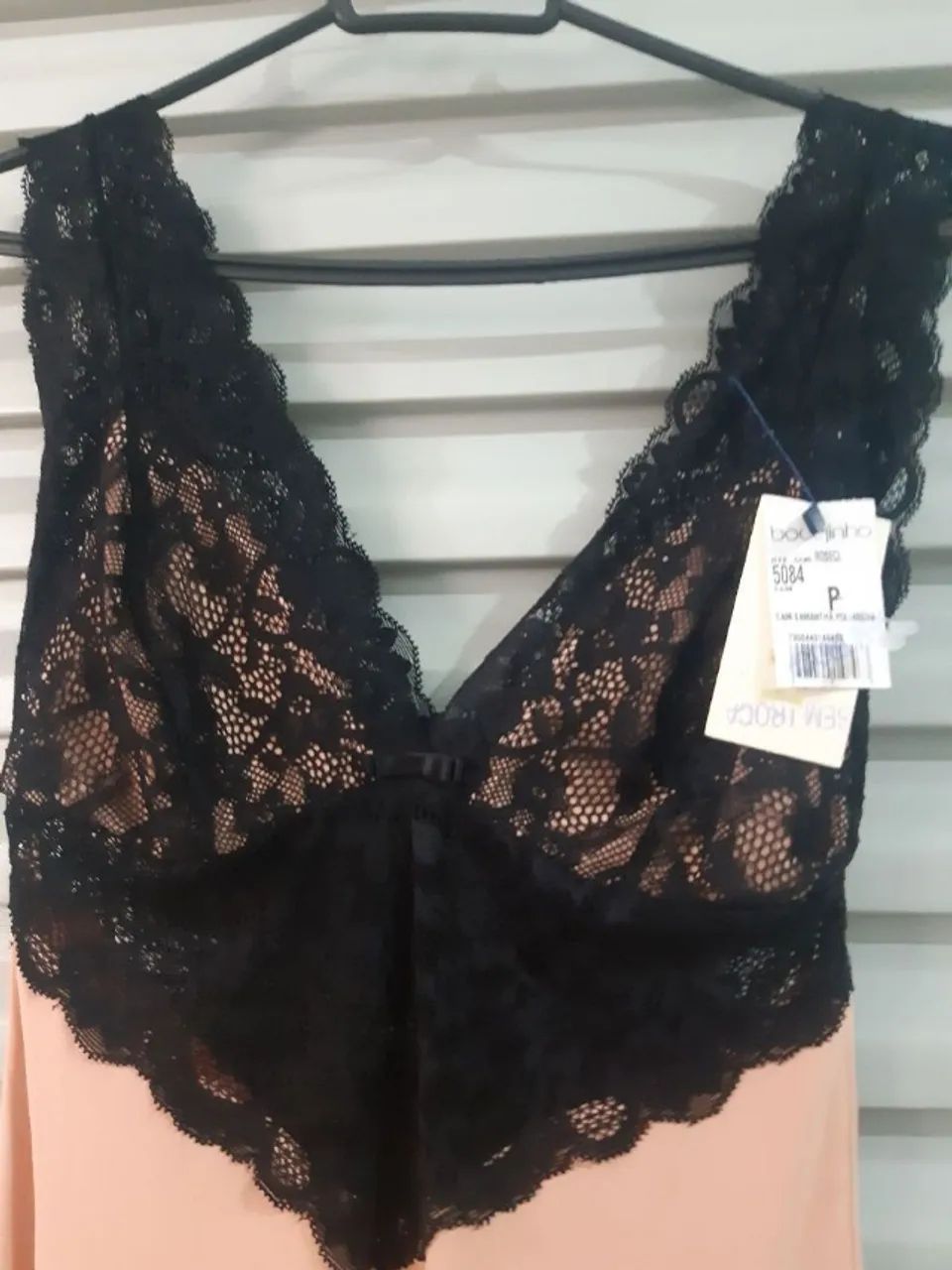 camisola nova de poliamida com renda tamanho 38 luma - Foto 2