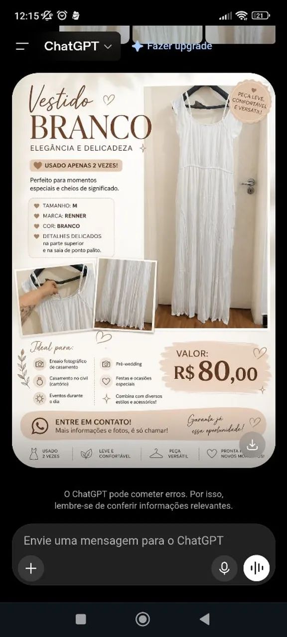 Vestido pre wedding 