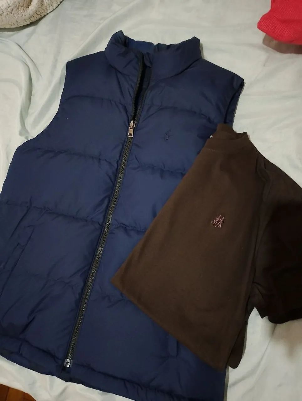 Colete e camisa novos marca polo Tam P - Foto 2