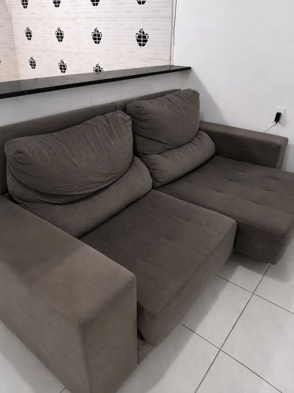 Sofá Cinza Retrátil  - Foto 2