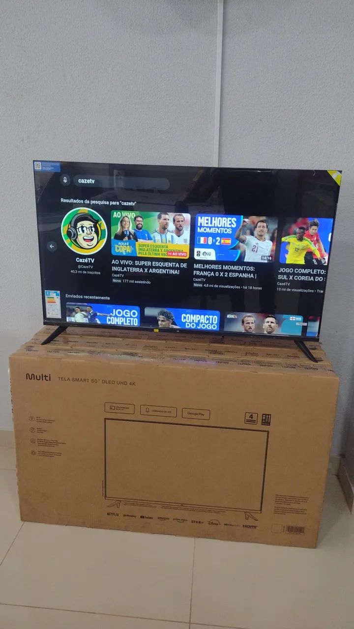 Tv 50 Multi 50 polegadas Android smart tv PROMOÇÃO 