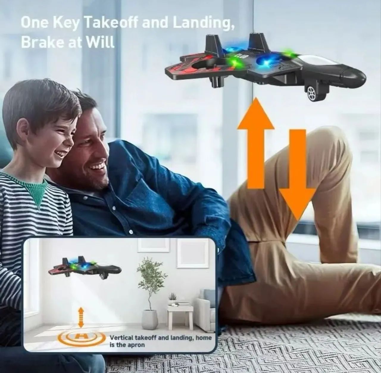 Avião Drone manobras de controle fácil manuseio  - Foto 4