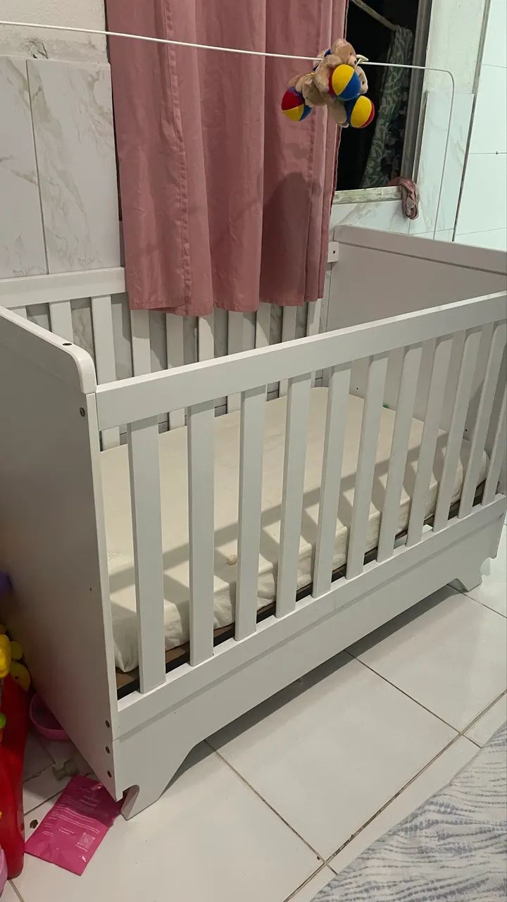 Berço Americano, Vira-cama. Com Colchão  - Foto 3
