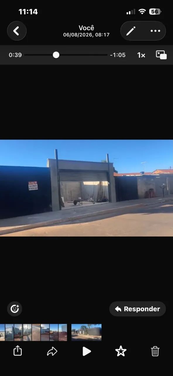 Área edificada 2 frentes. Alugado por 5.300,00