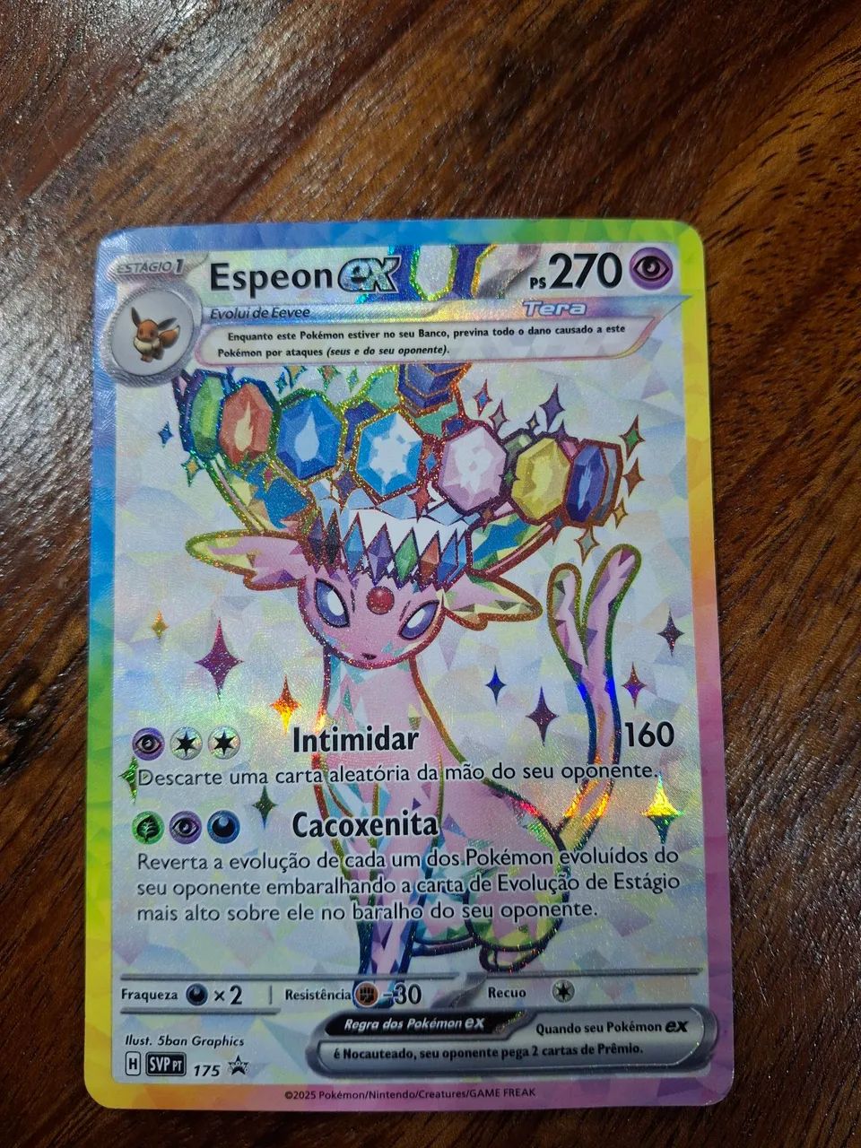 Carta Pokemon espeon ex perfeito estado