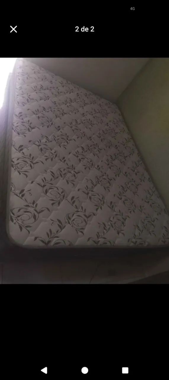 Vendo cama de casal (base+colchões de mola ensacadas)  - Foto 2