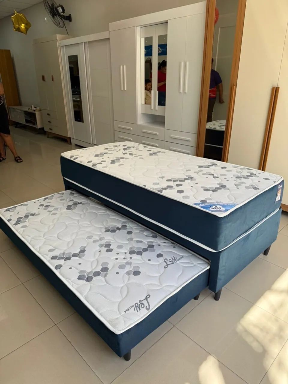 Bicama de solteiro mola ensacada nova embalada disponível  - Foto 5