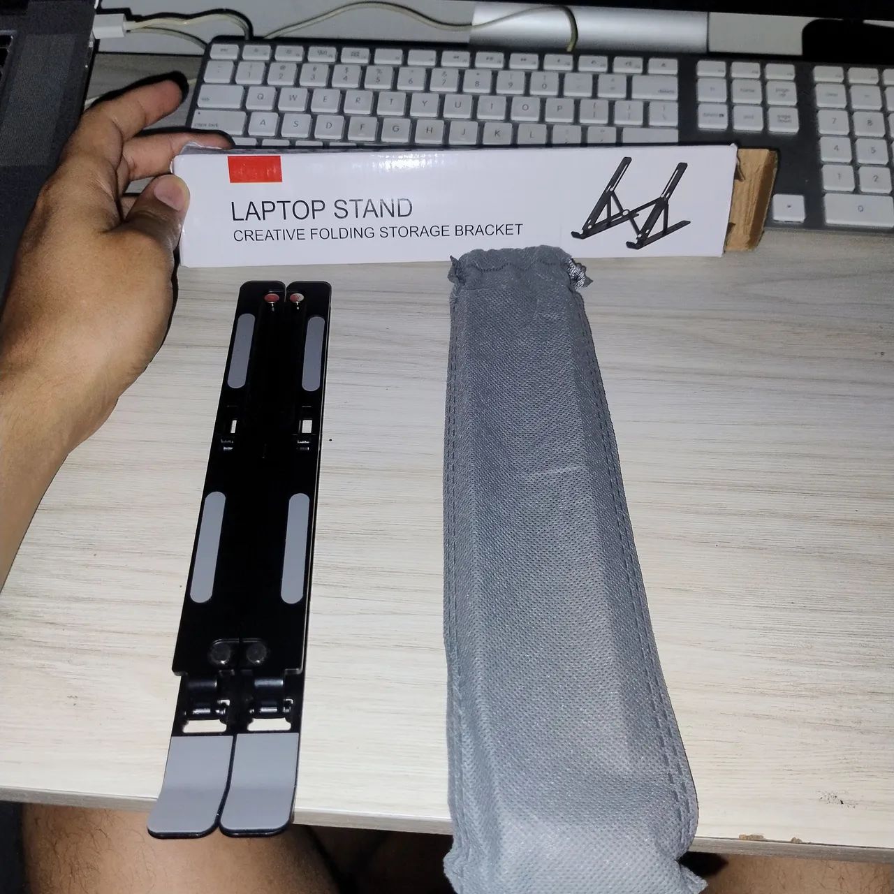 Suporte para Notebook Laptop Base Elevada Articulada Na Caixa  - Foto 3