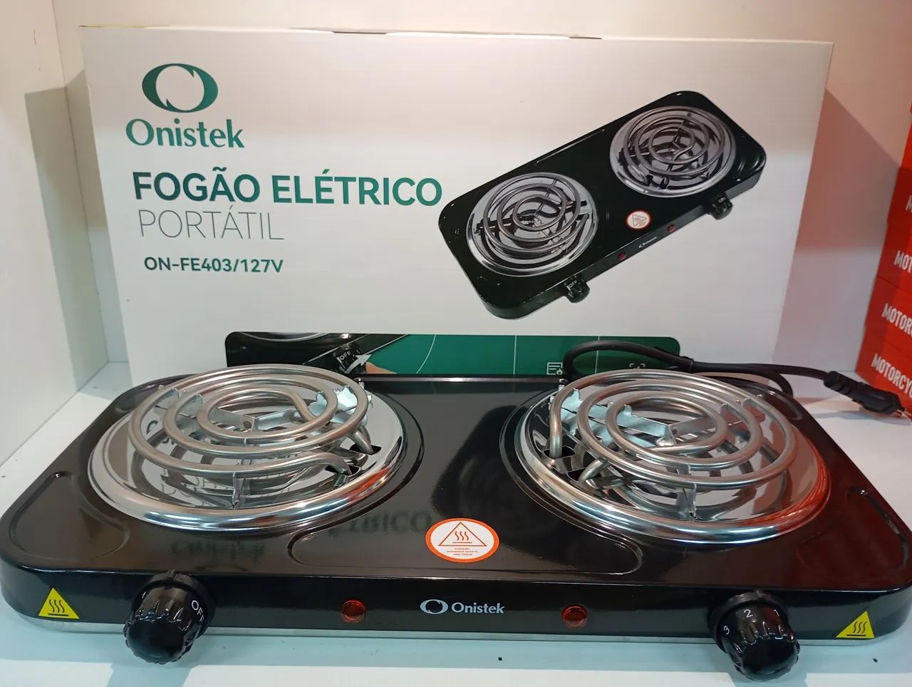 FOGÃO ELÉTRICO PORTÁTIL ONISTEK 2 BOCAS 127V - PRATICIDADE E POTÊNCIA PARA SUA COZINHA!  - Foto 2