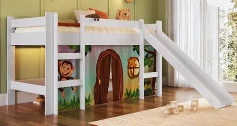 Cama Infantil com escorregador em perfeito estado!