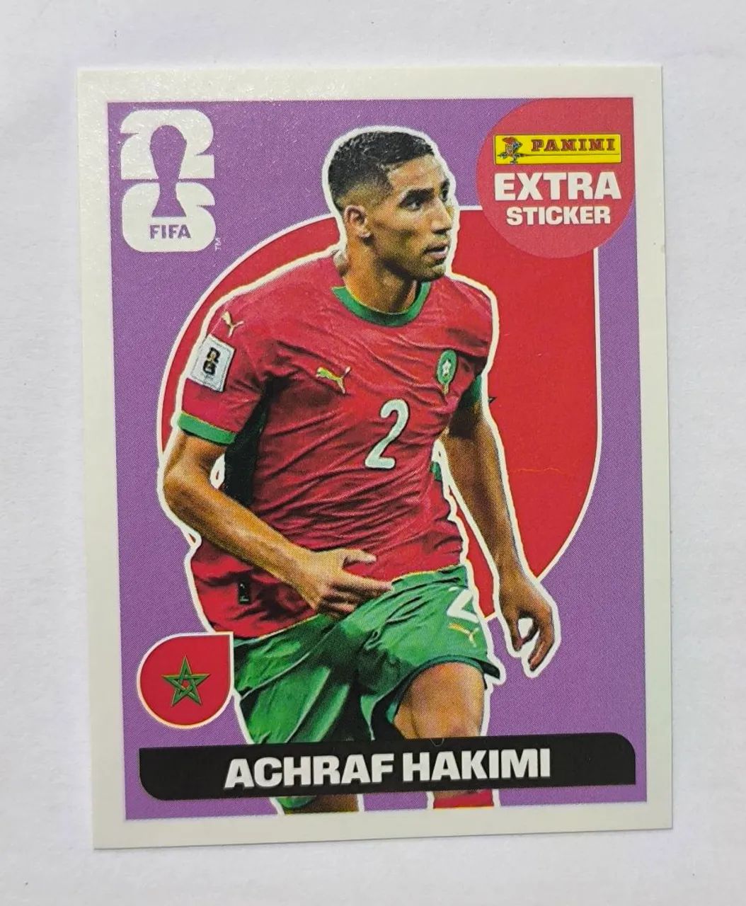 Figurinha Extra Sticker Achraf Hakimi - Foto 2