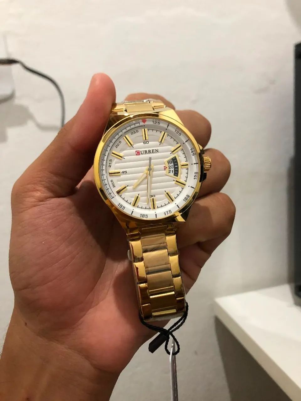 Relogio Dourado Novo - Foto 3