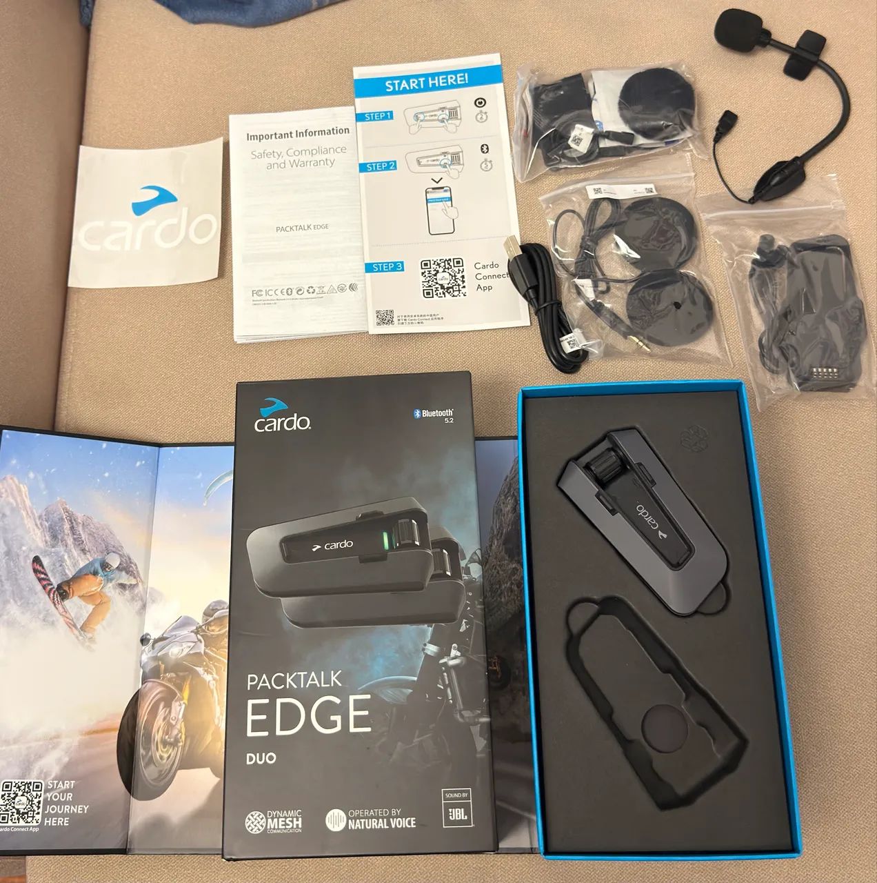 Intercomunicador Cardo Packtalk Edge Novo!