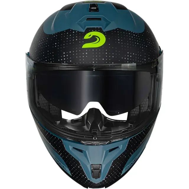 Capacete Race Tech Signal Gear - Azul/Preto Fosco (Articulado)