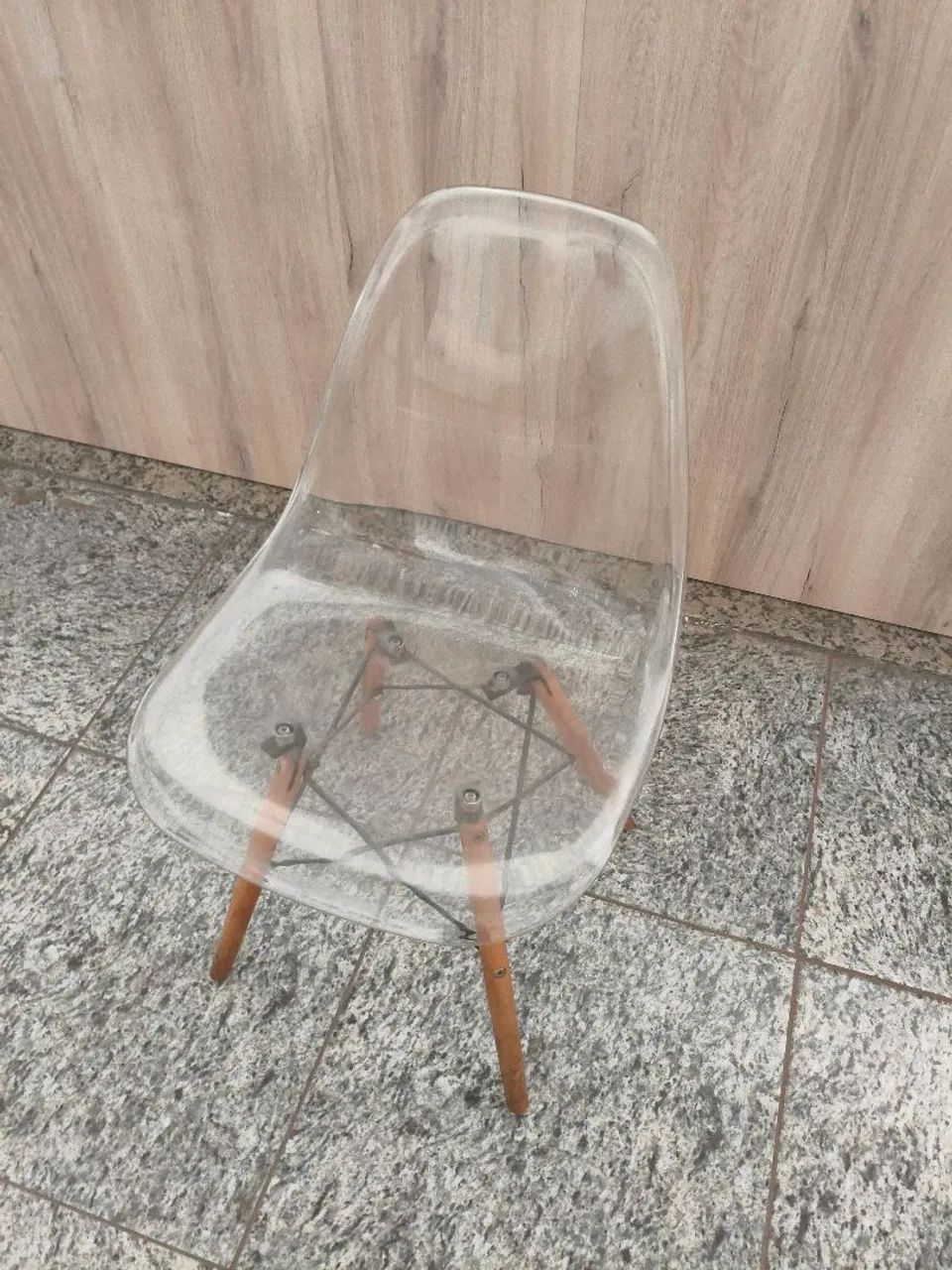 Cadeira compe deadeira e assento transparente  - Foto 2