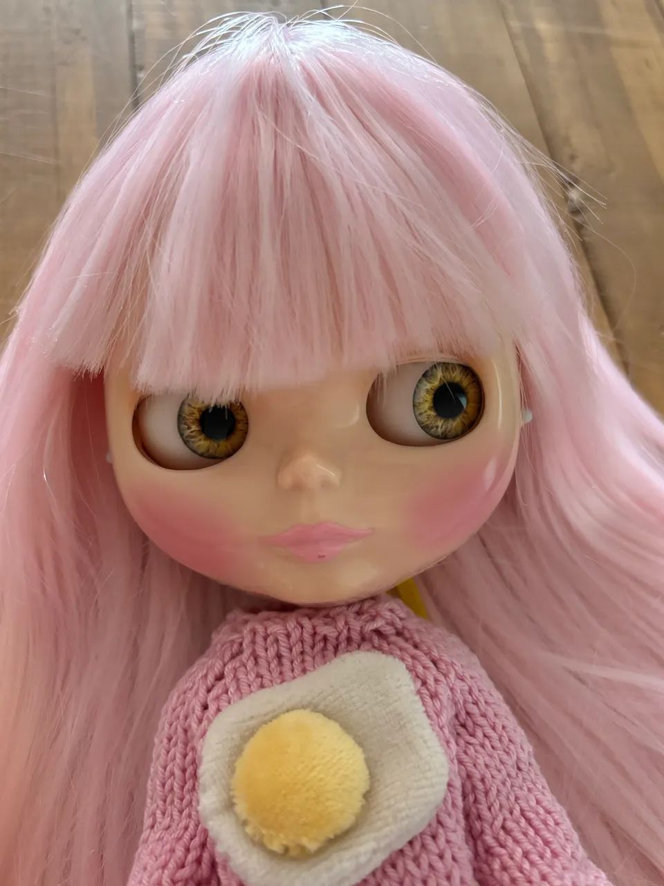 Blythe Ice Rune com scalp rosa - Foto 3