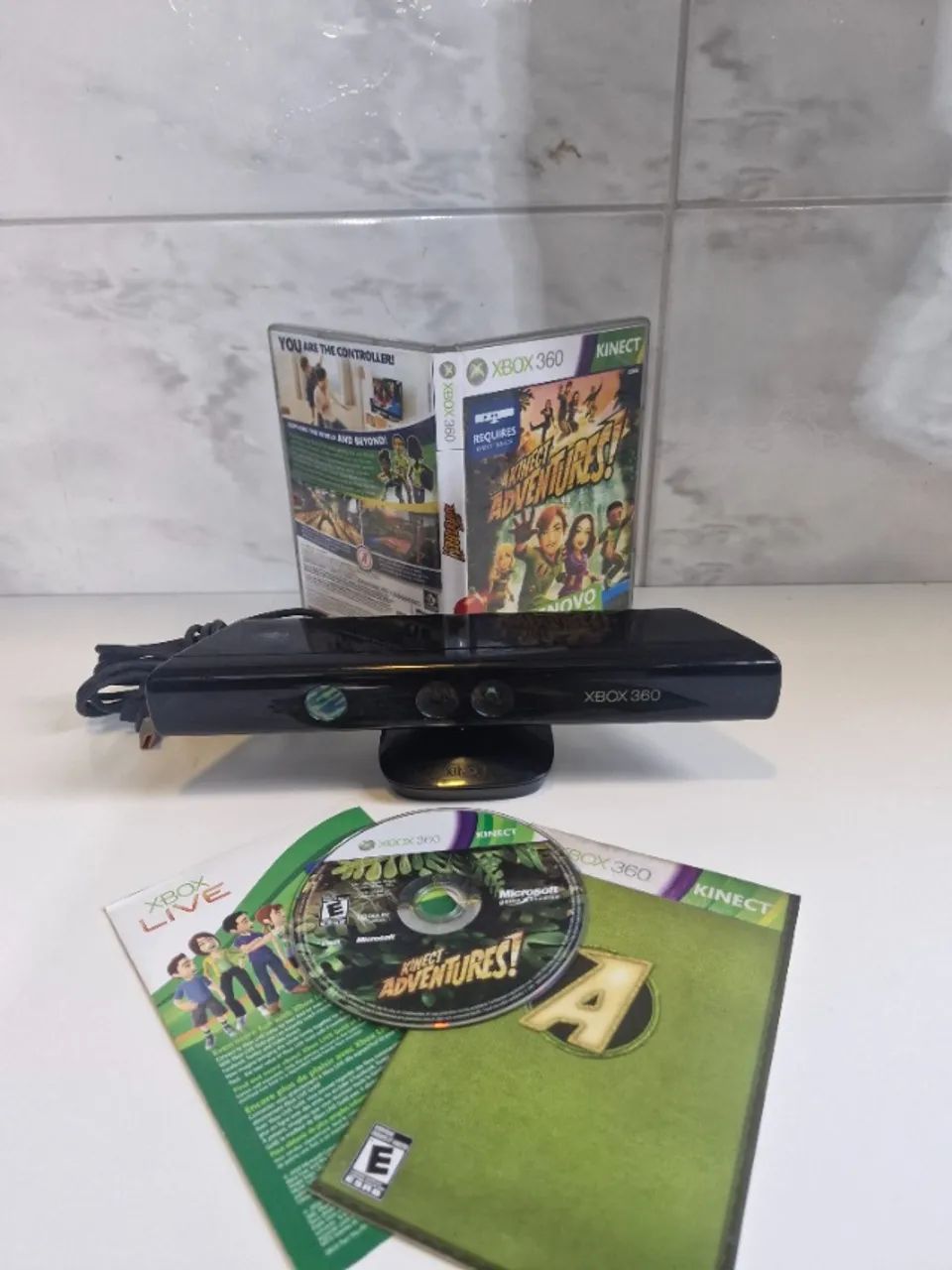 Kinect Xbox 360 Slim + Jogo Kinect Adventures Original - Foto 3