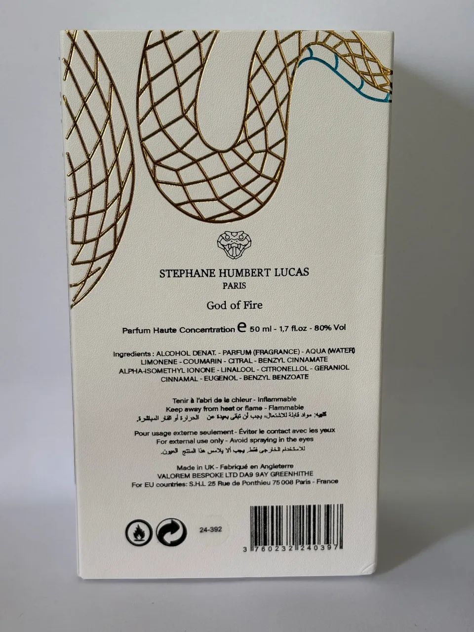 Perfume God of Fire 50ml  - 90% cheio - Foto 2