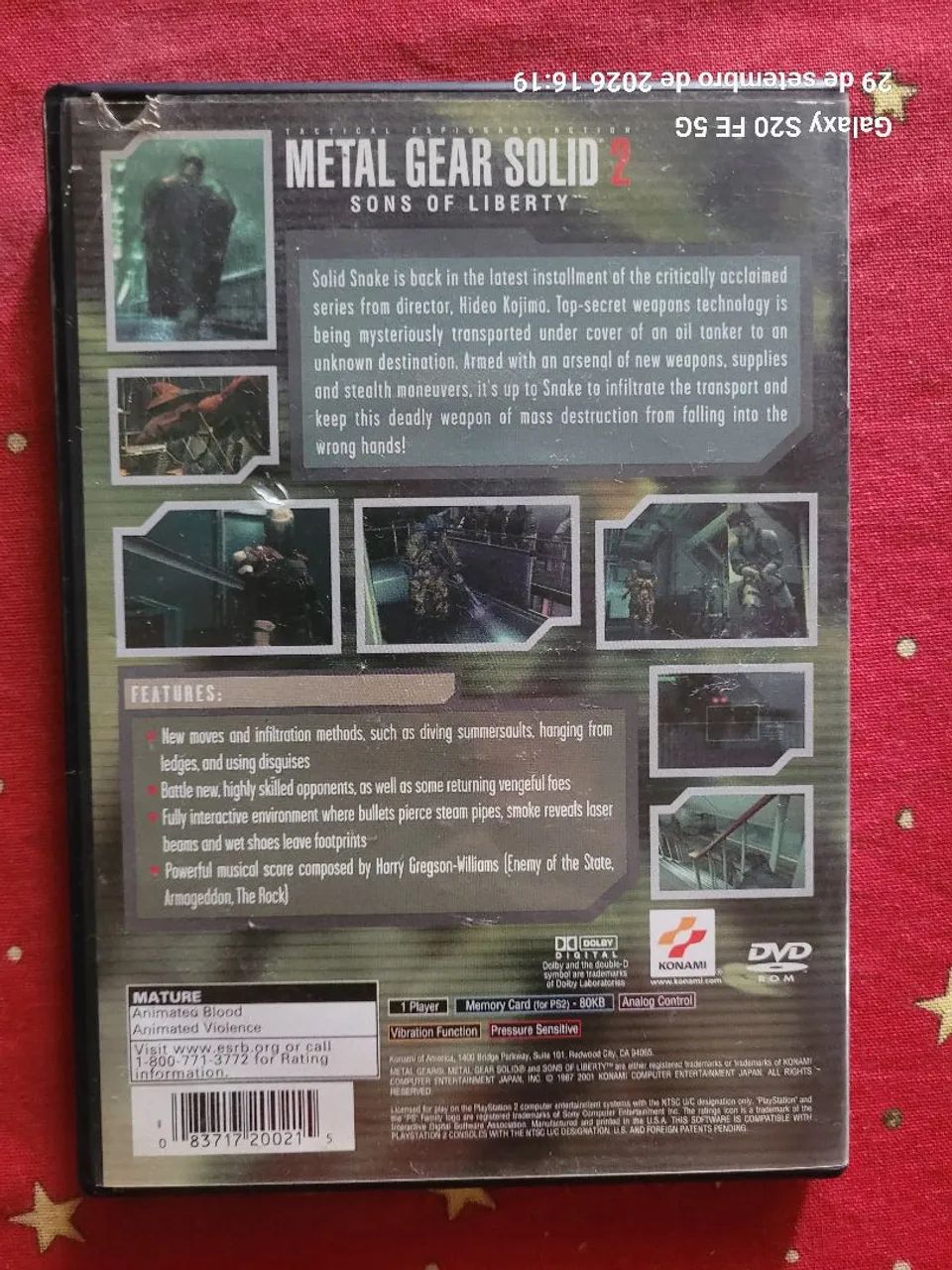 Metal Gear Solid 2 Sons of Liberty ps2 - Jogos de Vídeo Game
