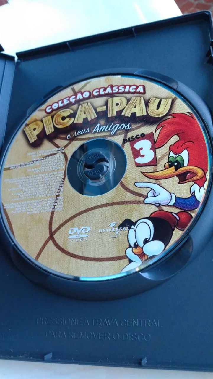 Kit dvd original pica pau vol. 1 e 3 usados.  - Foto 3