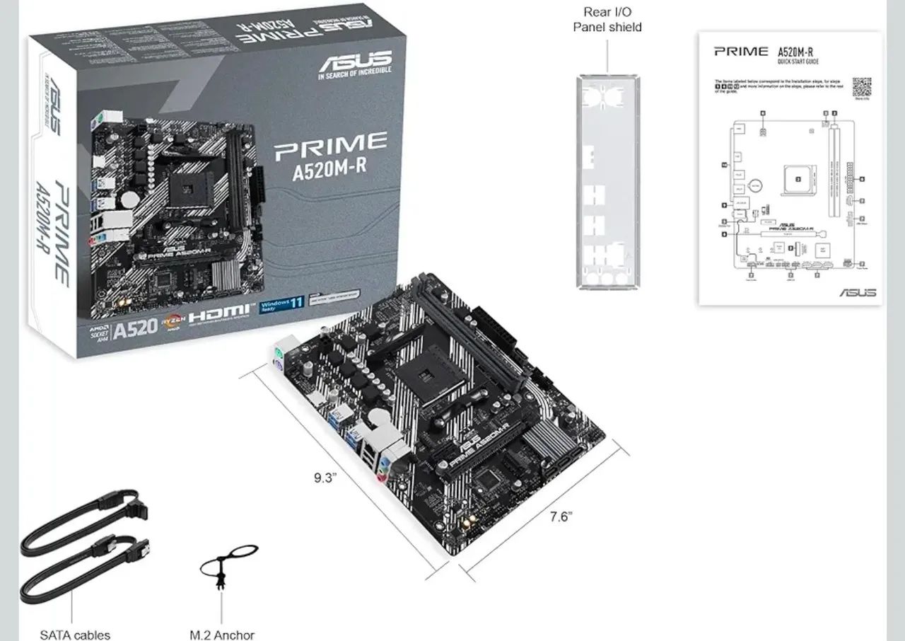 Placa mae AMD A520M DDR4 Asus Prime Nova Lacrada. (Castanhal) - Foto 2