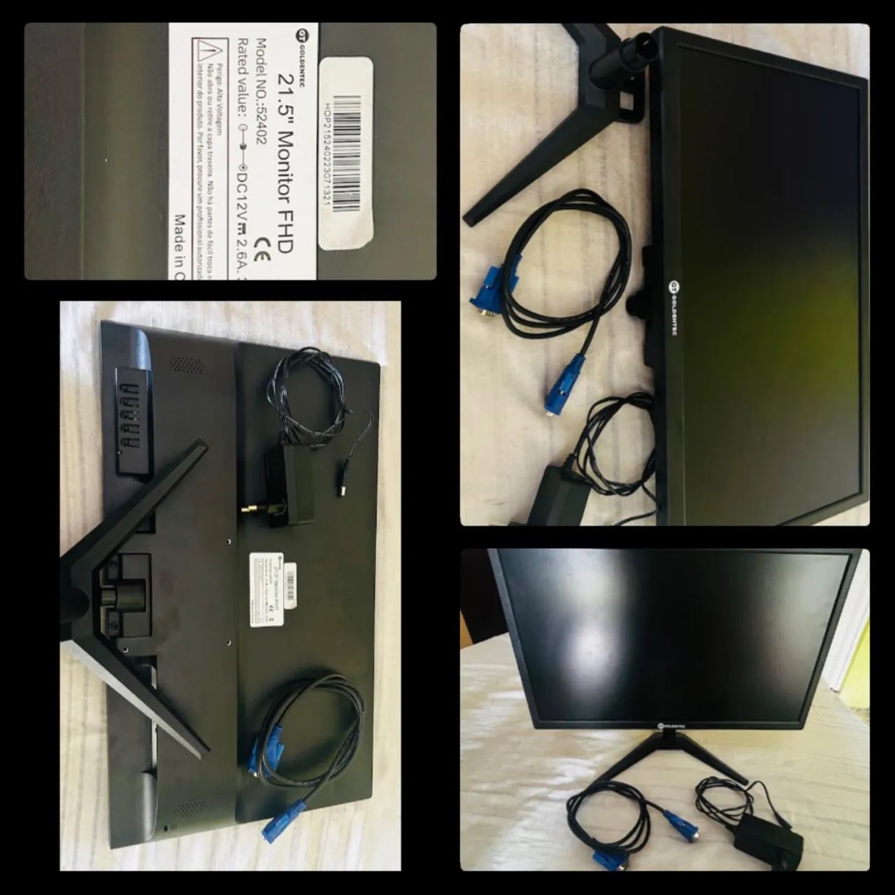 Monitor GOLDENTECH 21,5 polegadas 
