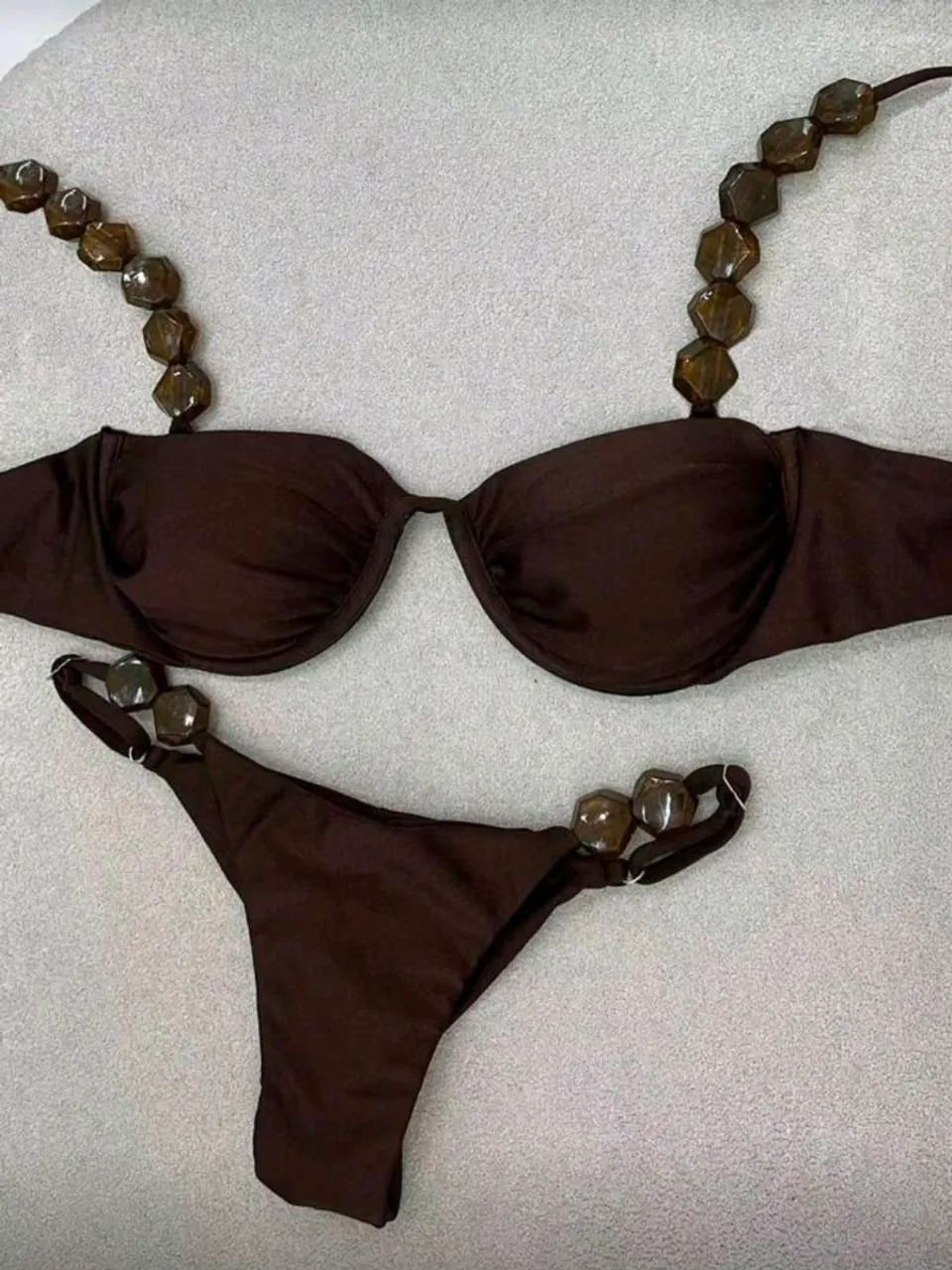 Biquini marrom shein